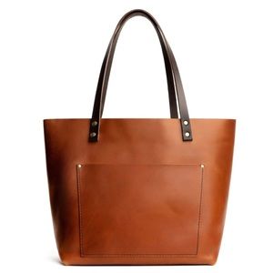 Portland Leather large honey tote. New and still in box. No zipper